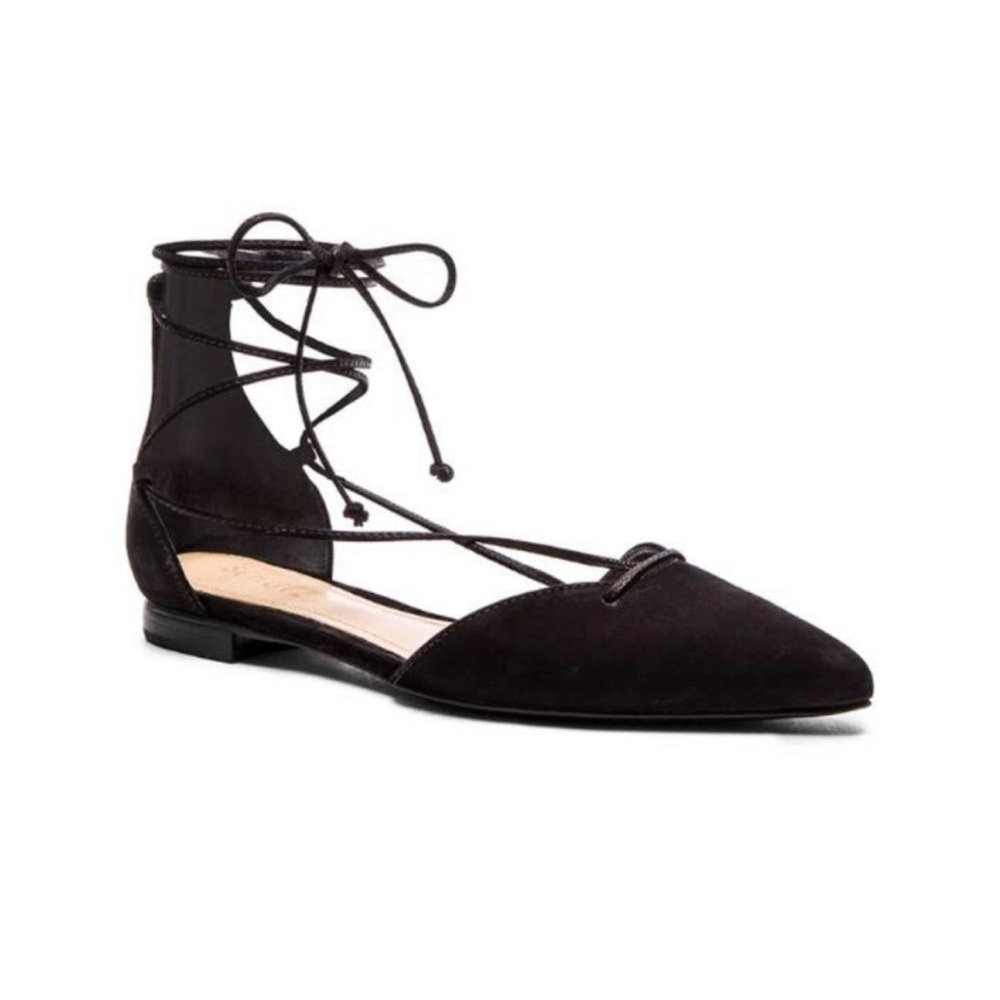 Black formal flats